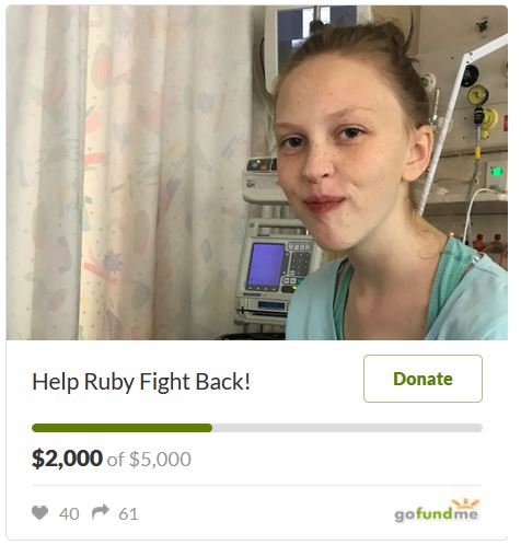 GoFundMe: Help Ruby Fight Back